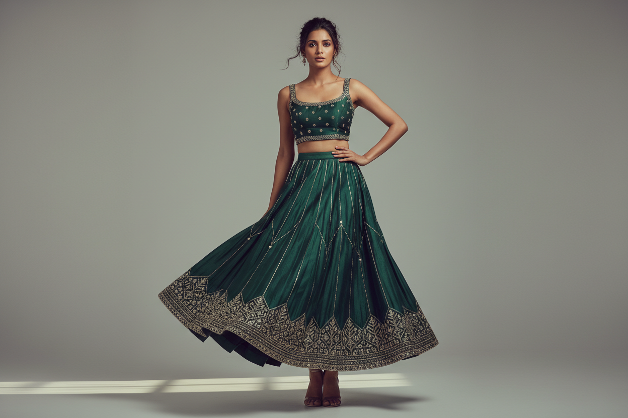 indian model who promotes Skirts